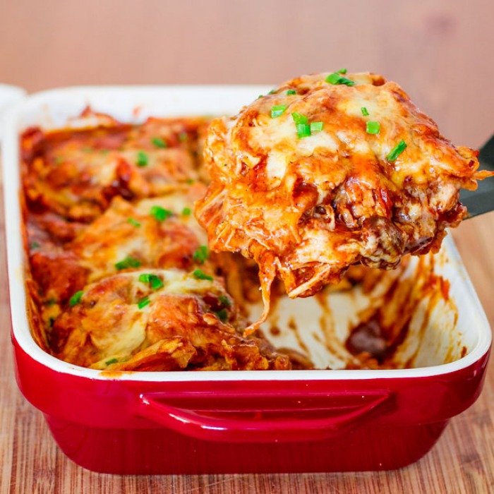 Casserole d’enchiladas au poulet