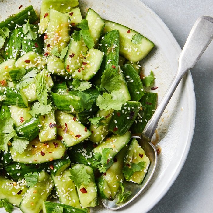 Salade de concombre au sésame