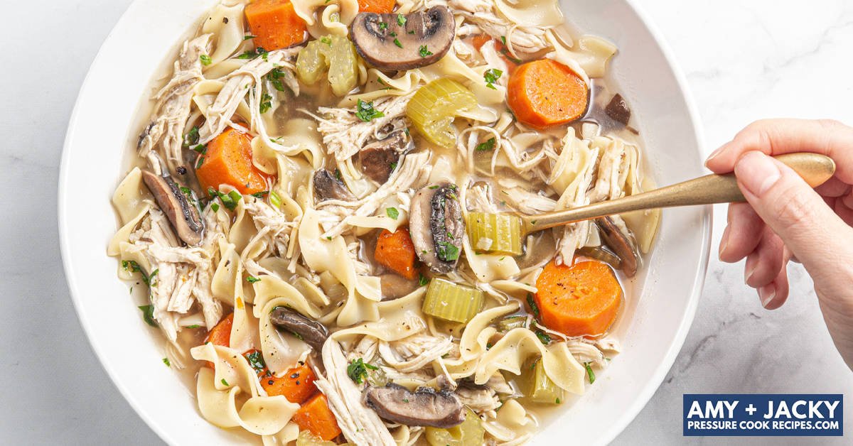 Soupe poulet et nouilles Instant Pot