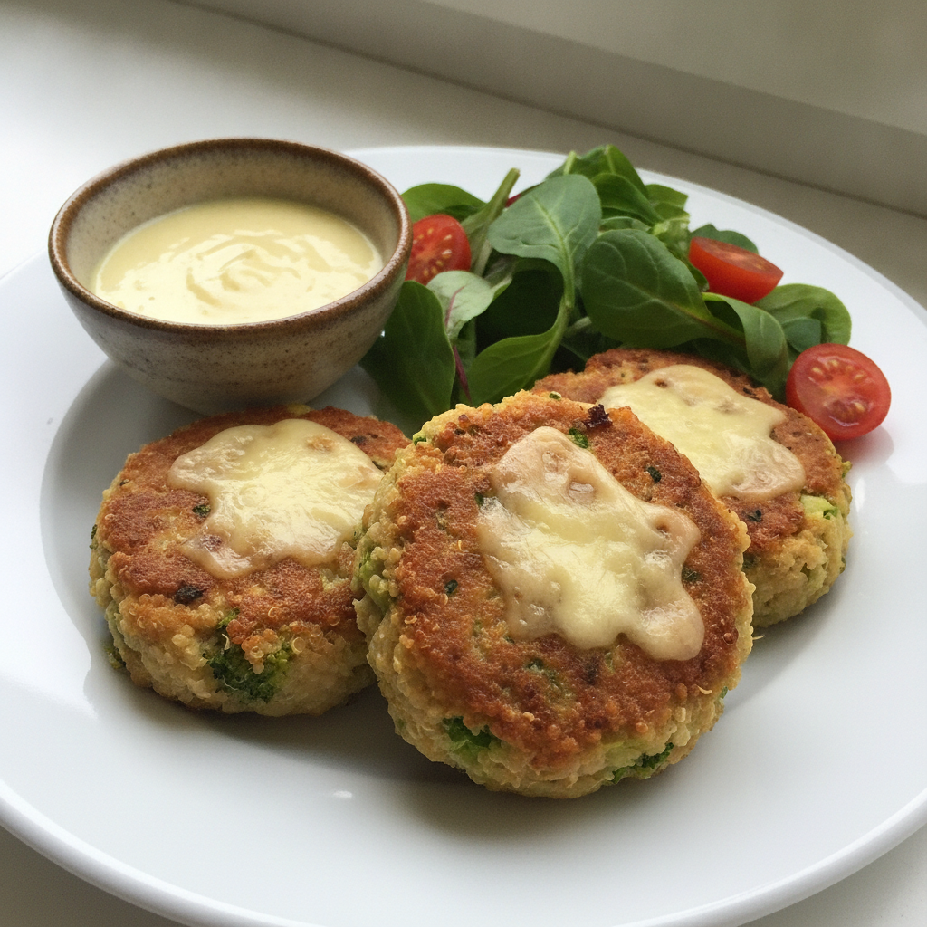 Galettes de quinoa au poulet haché